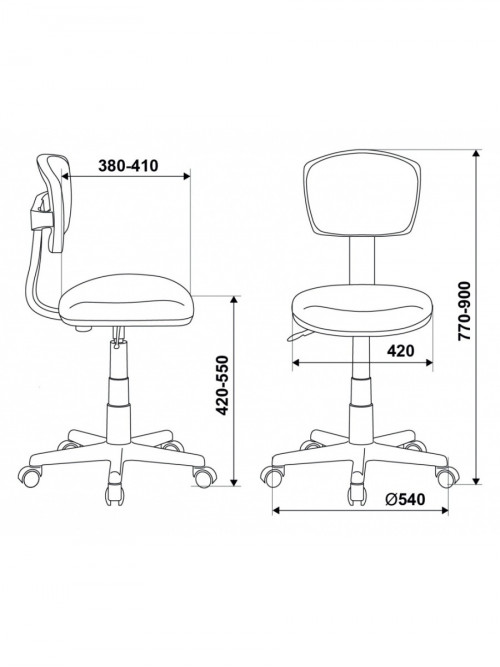 Кресло детское CH-W299 розовый TW-06A TW-13A крестовина пластик пластик белый CH-W299/PK/TW-13A