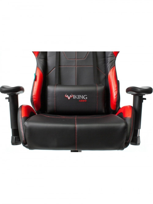 Кресло игровое Zombie VIKING 5 AERO черный/красный искусственная кожа с подголов. крестовина пластик VIKING 5 AERO RED