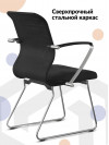 Кресло ErgoLife Sit 8 M4-9K - Mesh(X2)+EcoLeather(Extra) /Uh00/Wh12/K5cL(F1.Mc/F54) (Черный)