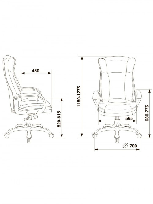 Кресло руководителя CH-879N бежевый Or-14 эко.кожа крестов. пластик CH-879N/BEIGE