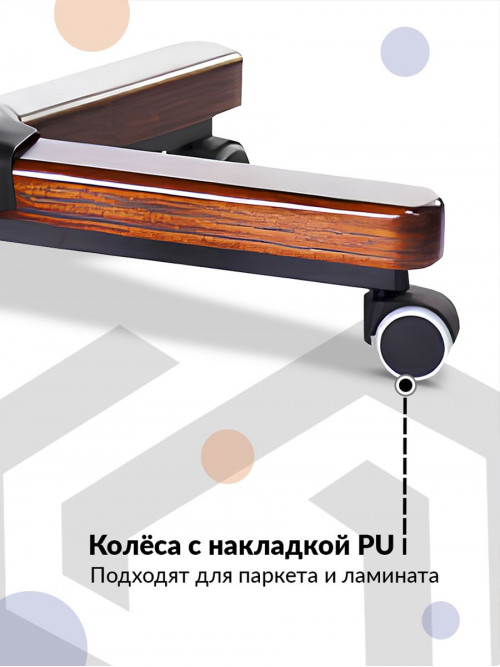 Кресло руководителя T-9927WALNUT черный кожа крестов. металл/дерево T-9927WALNUT/BLACK