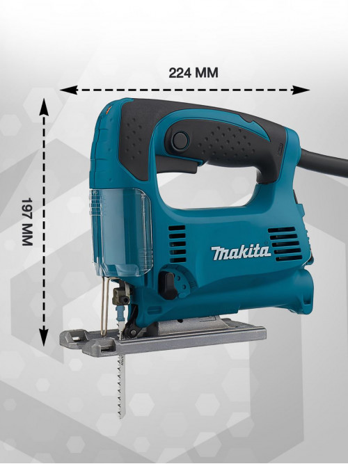 Лобзик Makita 4329K 450Вт 3100ходов/мин (элект.сеть) (кейс в комплекте)