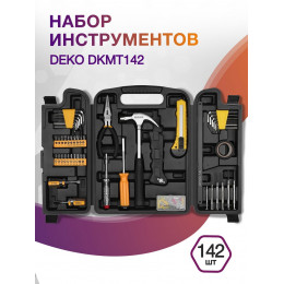 Набор инструментов Deko DKMT142 142 предмета (жесткий кейс)