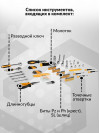 Набор инструментов Deko DKMT165 165 предметов (жесткий кейс)