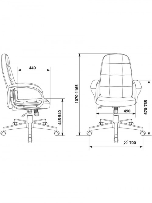 Кресло руководителя CH 002 Fabric черный Light-20 крестов. пластик