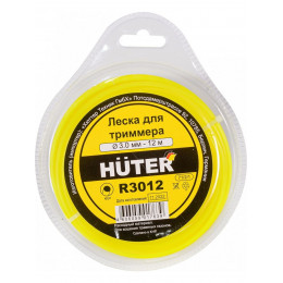 Леска для садовых триммеров Huter R3012 d=3мм L=12м для Huter GGT-1900S(T) (71/2/1)