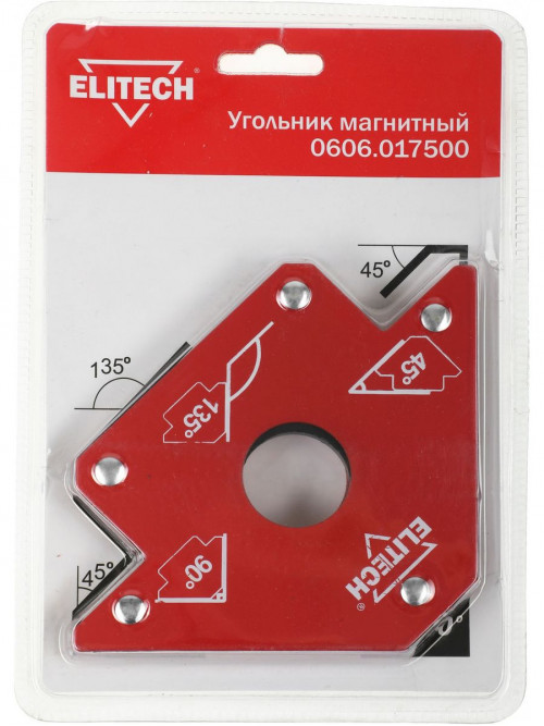 Магнитный угольник Elitech 0606.017500 (195307)