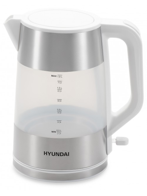 Чайник Hyundai HYK-P4025 1.9л. 2200Вт белый (пластик)